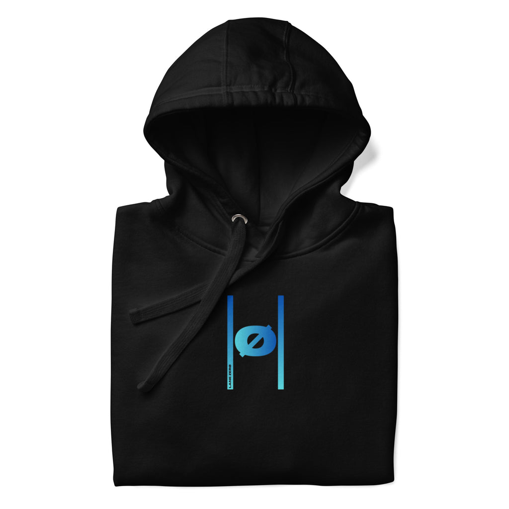 Lane Zero Folded ice blue hoodie